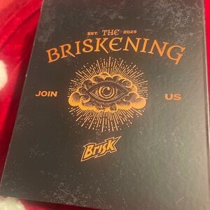 Brisk Black and Orange Graphic Box